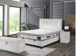 Boxspring Lina met TEDDY-stof opbergfunctie